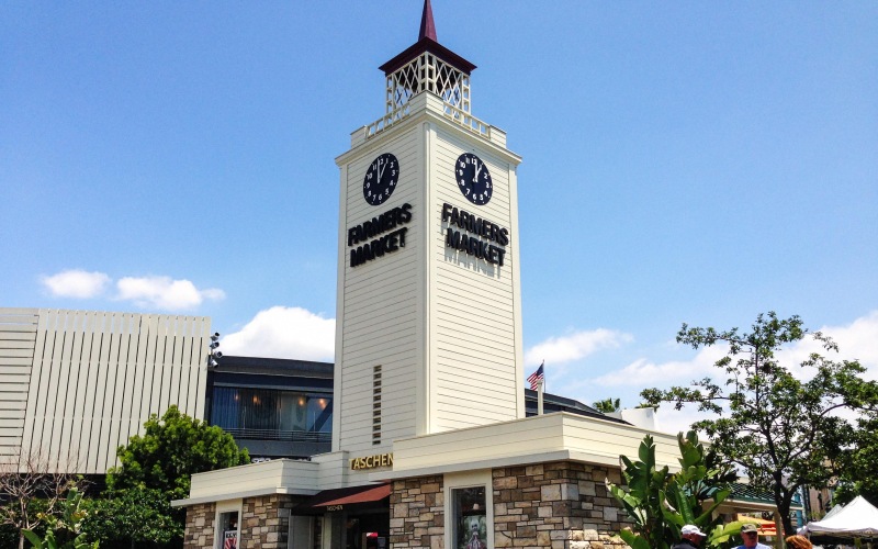 exterior of local shops